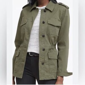 Banana Republic Utility Jacket green medium petite